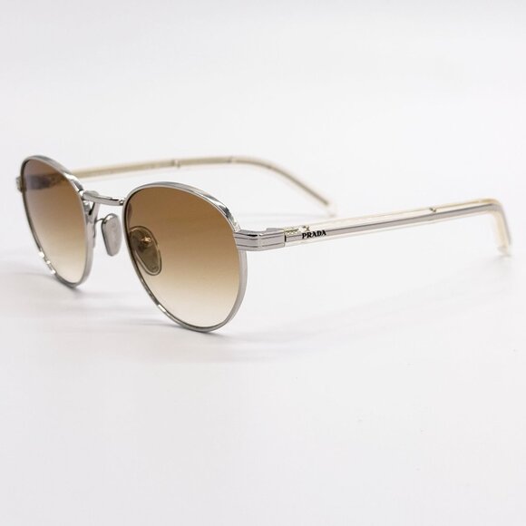 NEW PRADA SUNGLASSES PRB52S 1BC80K WOMEN SILVER EYEWEAR PR B52S 1BC80K, SPR B52 main image 5